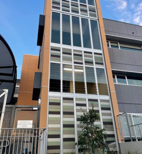 Aluminium-Glass Louvre Curtainwall