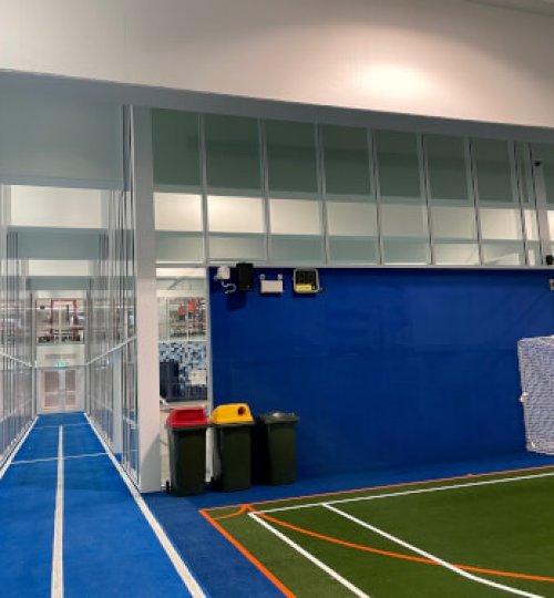 Eco Walls from sports court